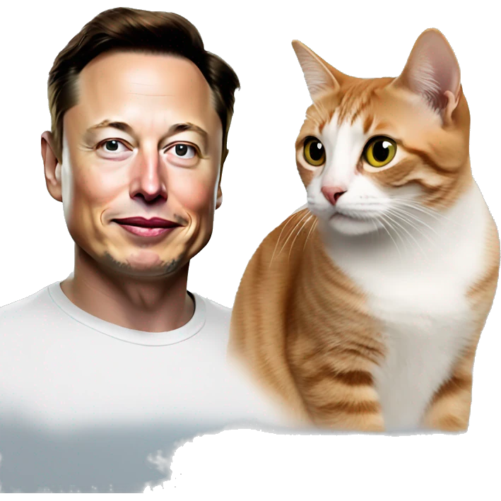 Elon musk with cat emoji