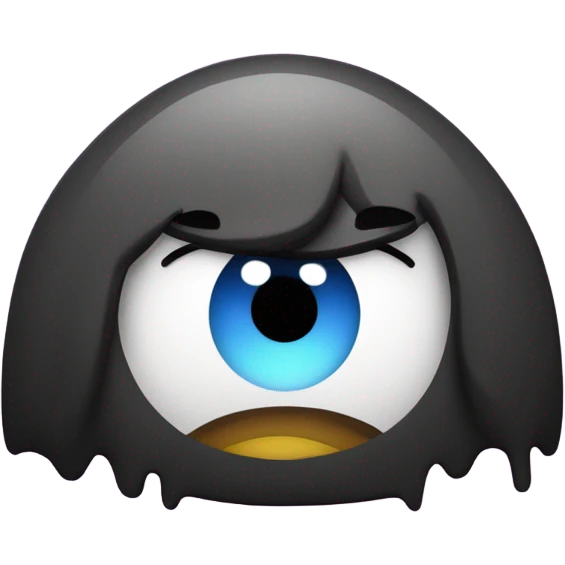 Um coração preto vomitando arco-íris  emoji