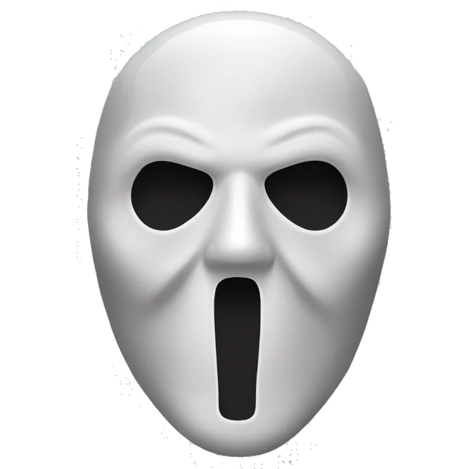 The ghostface mask emoji