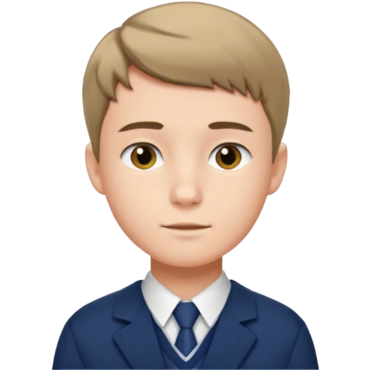Male school form head emoji