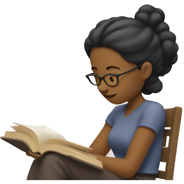 Woman read emoji