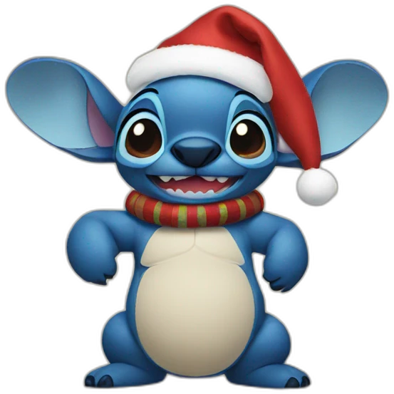 Stitch Christmas emoji