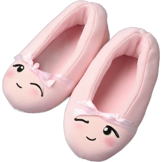 Ballerina slippers baby pink emoji