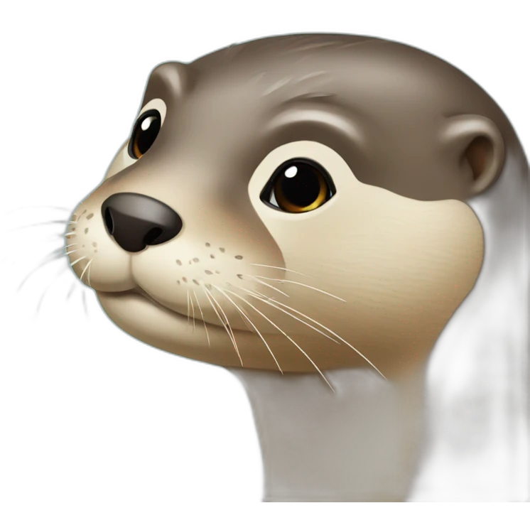 Loutre qui fait des bisous emoji