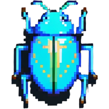 Bug debugging icon, programming logo emoji