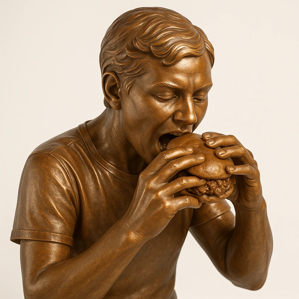 person eating sloppy joe emoji