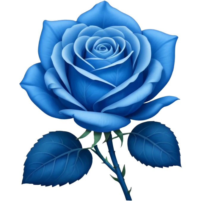 Rosa azul emoji