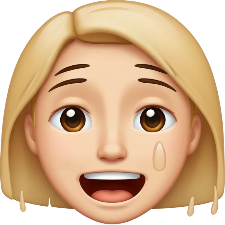 Cry and smiling  emoji