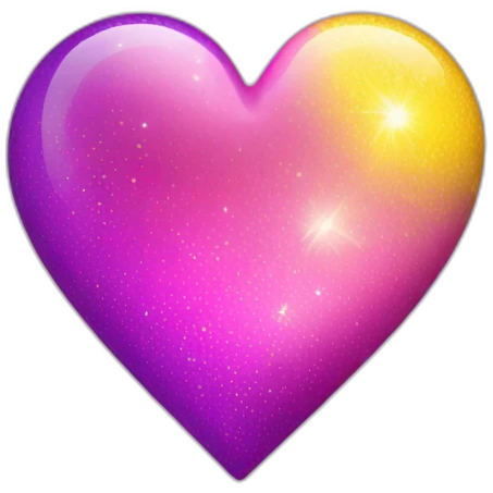 pink-and-purple-heart-with-yellow-sparkles emoji