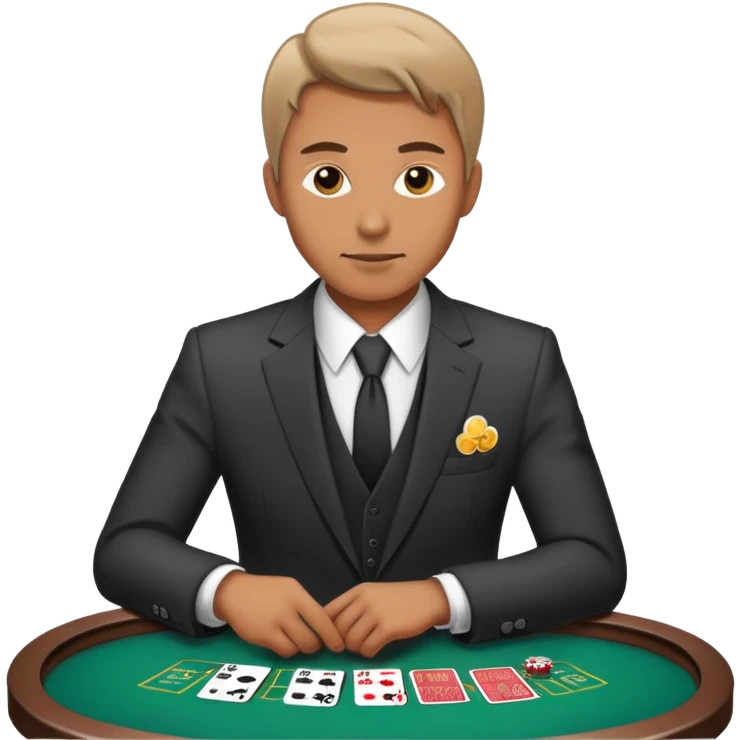 Man gambling  emoji