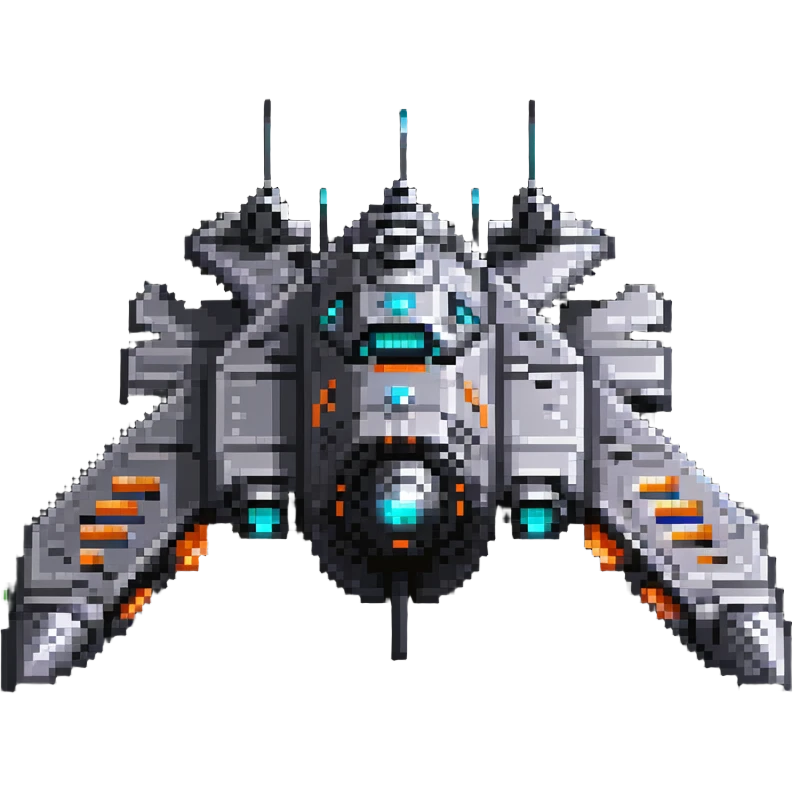 futuristic space cruiser with sleek design and glowing engines emoji