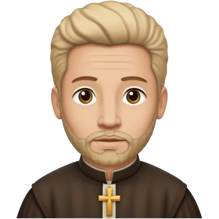 abraham from the bible, light skin, high neck emoji