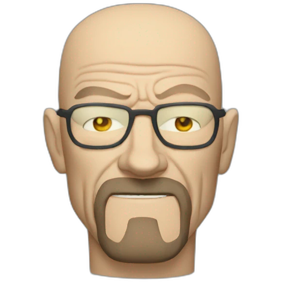 Walter White wearing a Batman suit emoji