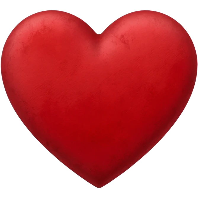 heart with a velvet matte finish emoji