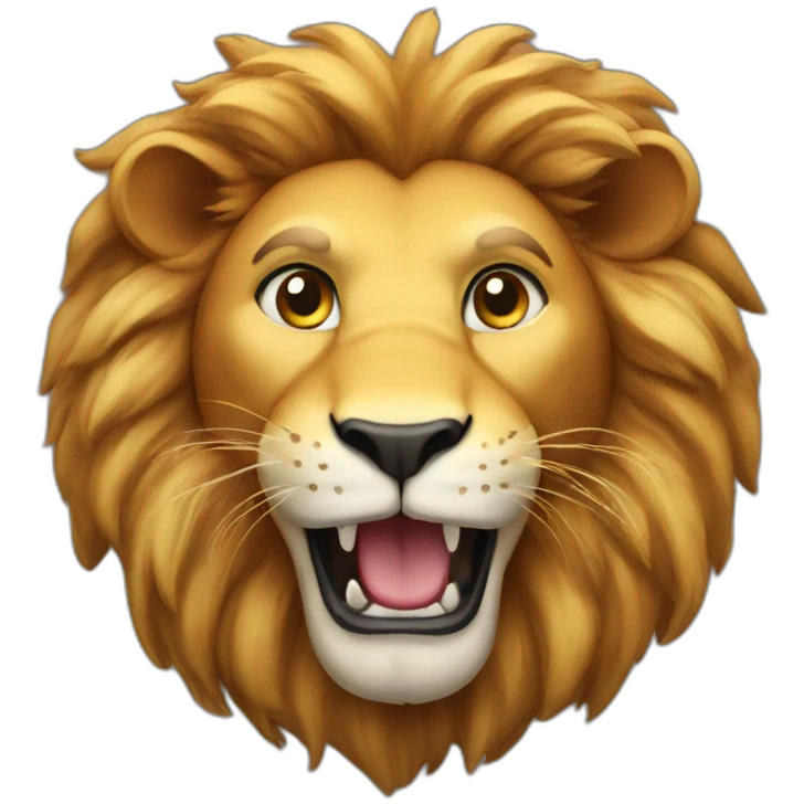 Fool lion emoji