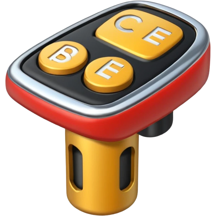 Manual Car stickshift  1 2 3 4 5 R emoji