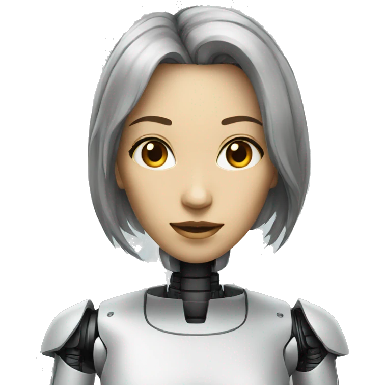 female robot companion emoji