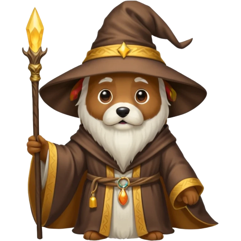 Dog wizard emoji