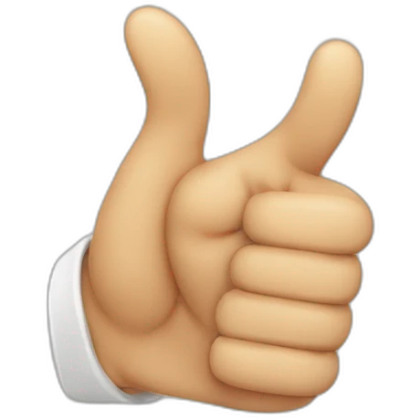 hand hook thumbs up emoji