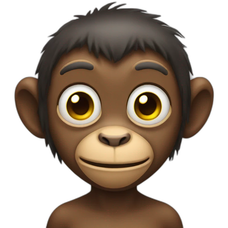 Monkey rolling eyes emoji