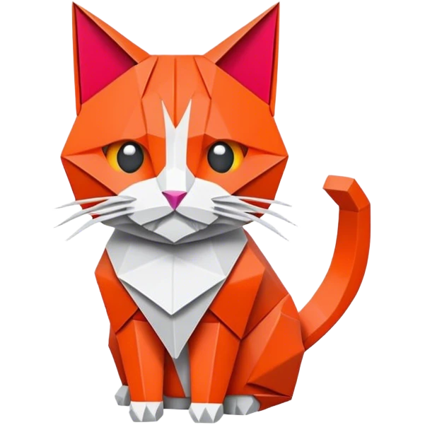 cat origami emoji