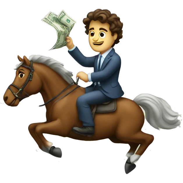 dylan riding the stock market emoji