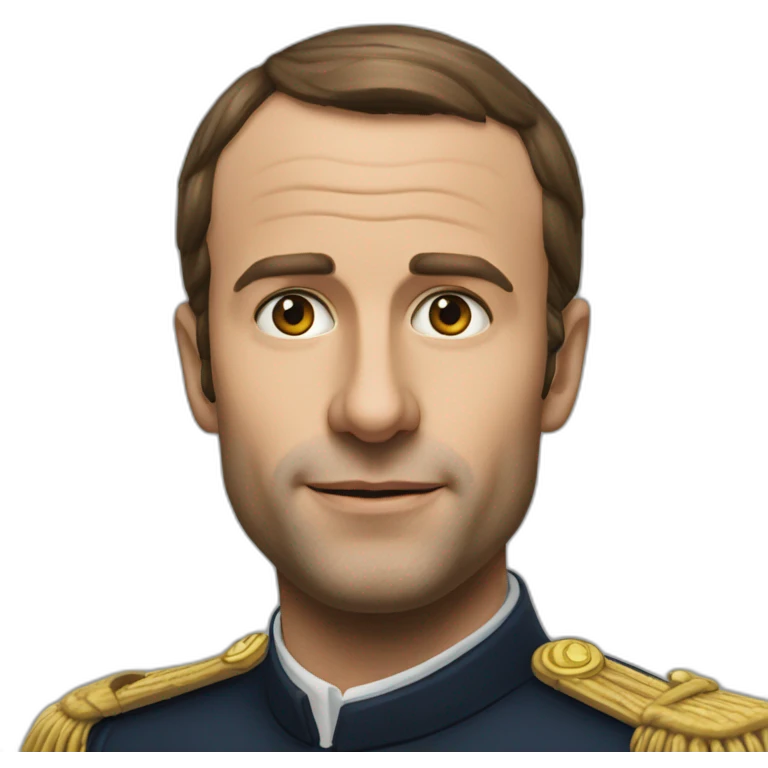 Macron chevauche un ipocampe emoji