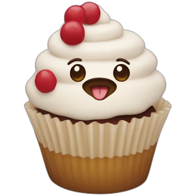 Chat-dans-cupcake emoji
