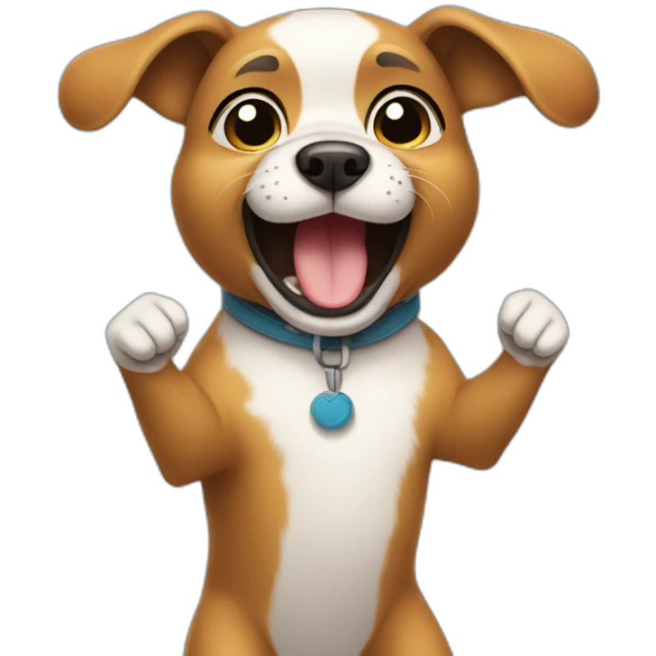 Cute-dog-dancing-and-singing emoji