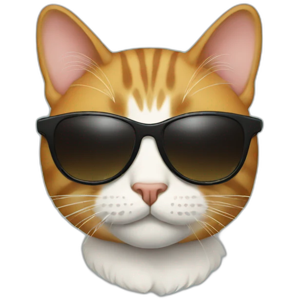 Cat with sunglasses emoji