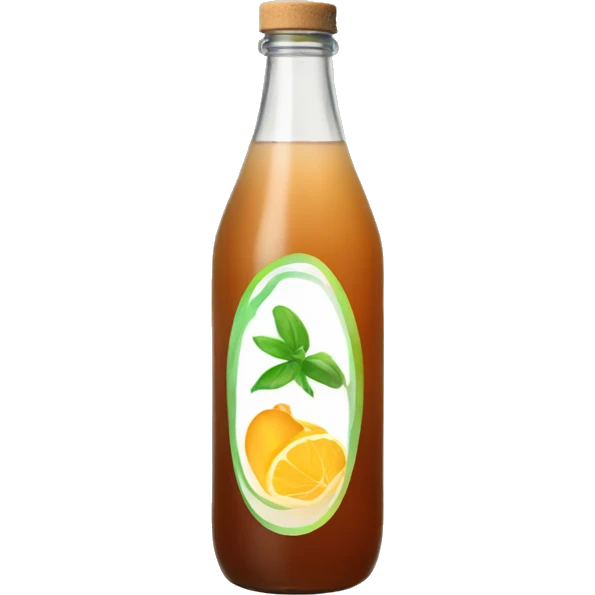 a bottle of kombucha  emoji