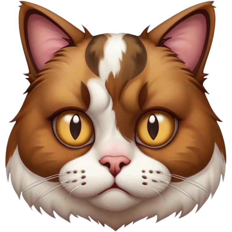 Ugly cat emoji