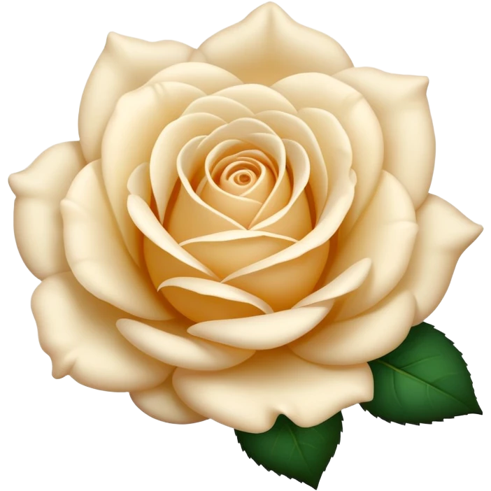 Cream-colored rose emoji