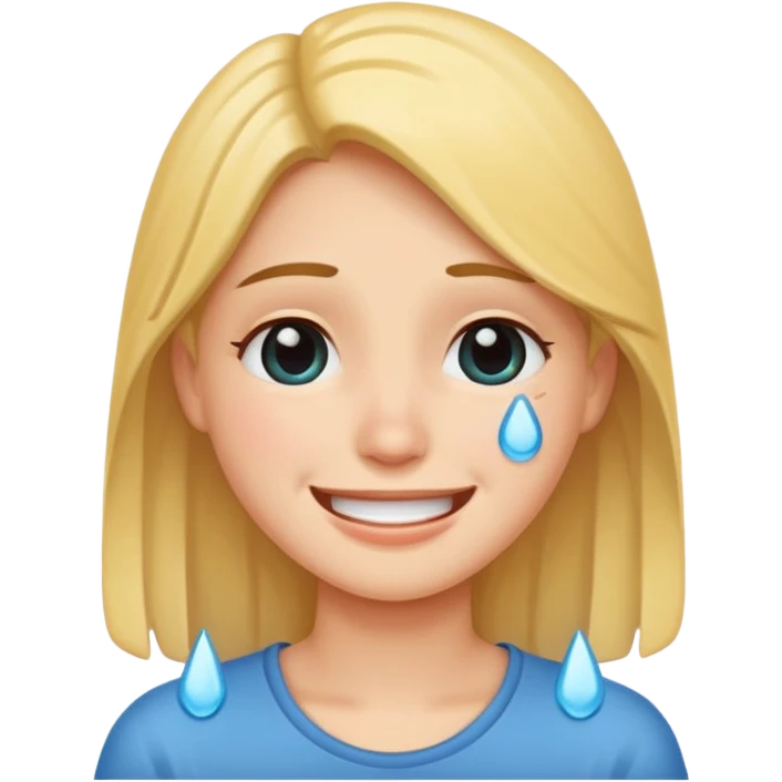 웃으면서 우는 얼굴 emoji