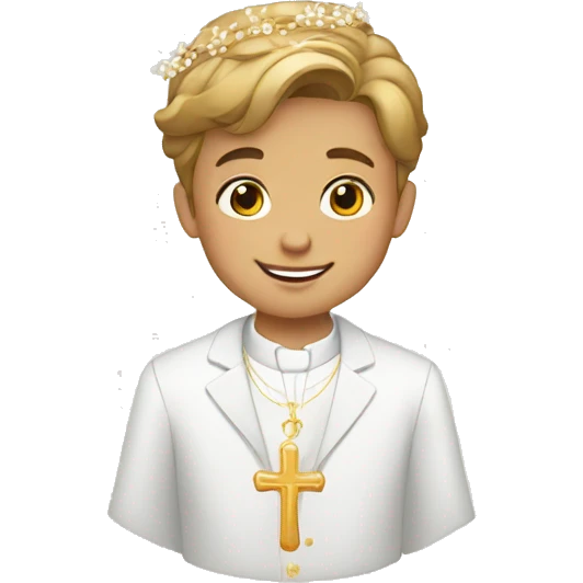 boy first Communion emoji