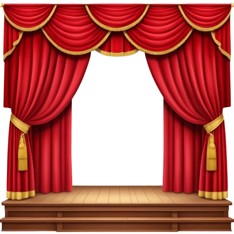 theater stage with curtains emoji