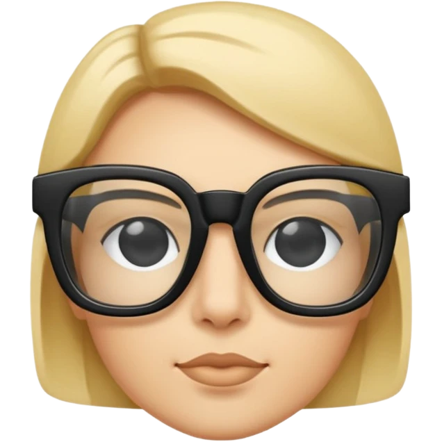 black glasses emoji