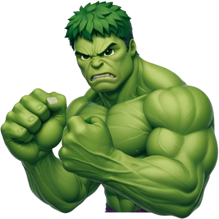 Hulk's hand smashing emoji