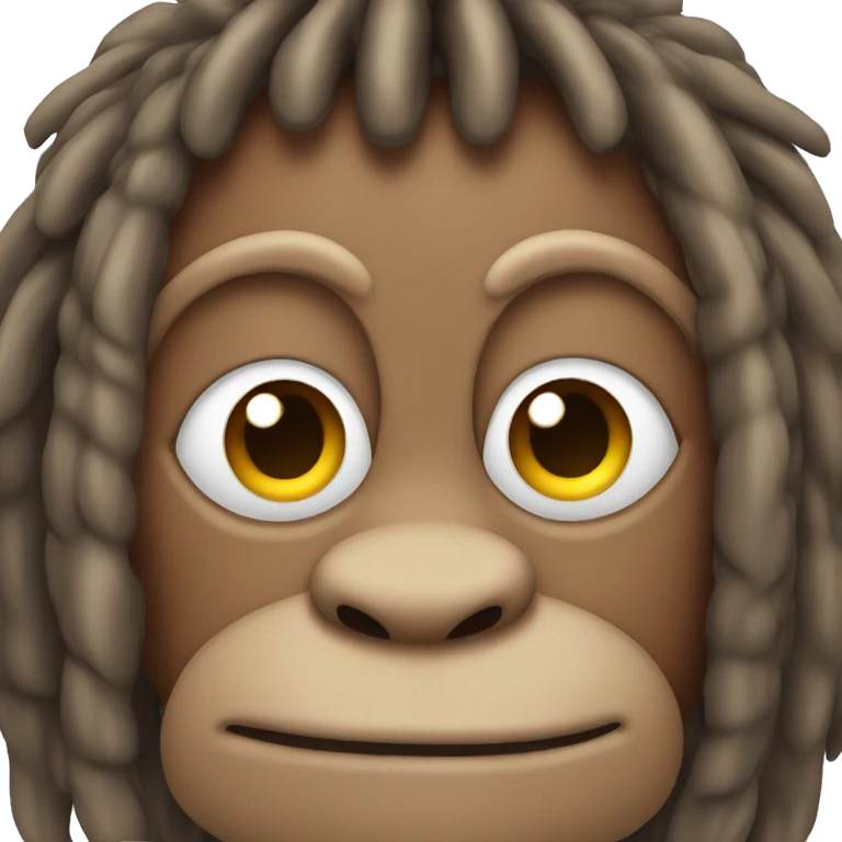 monkey with dreadlocks  emoji