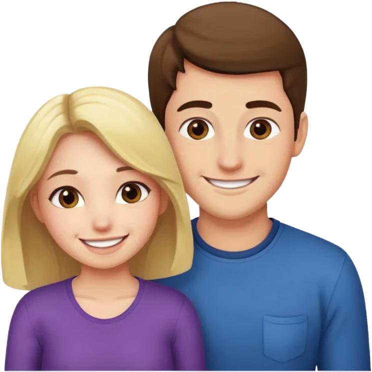 Girl bending over infront of guy emoji