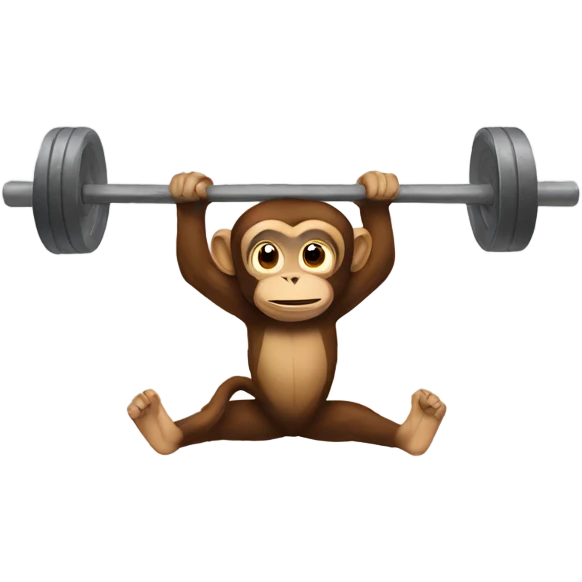 Monkey gym emoji