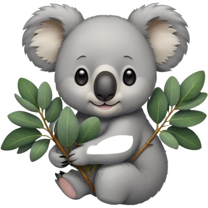 KOALA IN CHANGE WITH LEAVES emoji