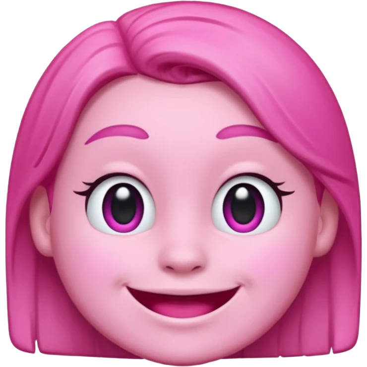 The character Bibble smiles while looking straight ahead. emoji