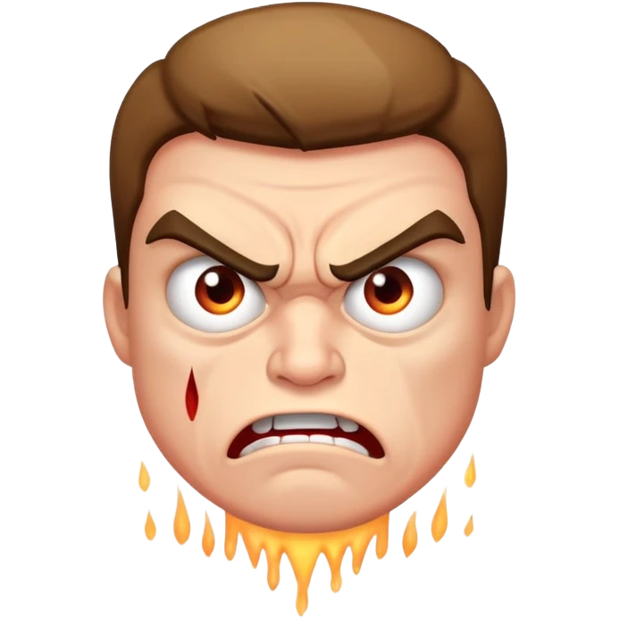 very angry emoji