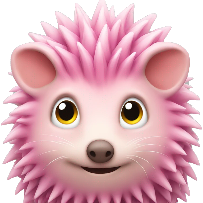 Pink hedgehog emoji