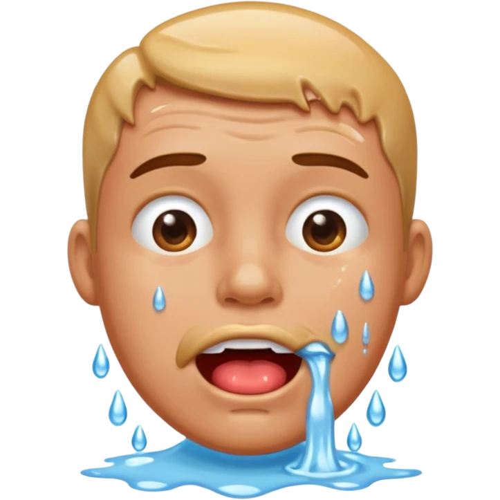 Hombre babeando emoji