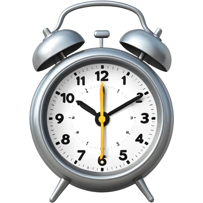alarm clock ringing, simple and expressive emoji