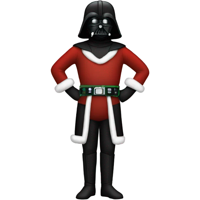 Darth vader in Christmas attire emoji