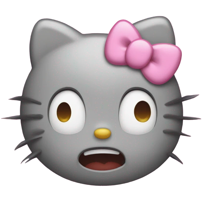 hello kitty mad emoji