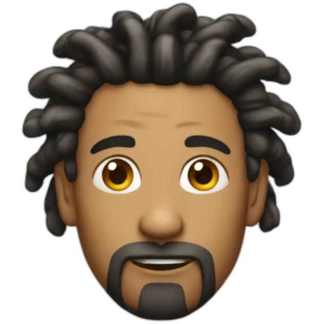 Man with dread locks emoji
